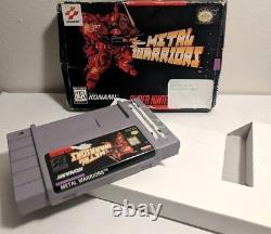Metal Warriors Super Nintendo SNES Game Cart + Box Rare Authentic