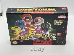 Mighty Morphin Power Rangers Super Nintendo Game SNES Complete SEE PICS