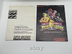 Mighty Morphin Power Rangers Super Nintendo Game SNES Complete SEE PICS