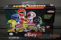 Mighty Morphin Power Rangers (Super Nintendo, SNES) H-SEAM SEALED! EXCELLENT