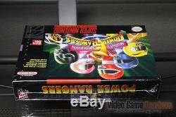 Mighty Morphin Power Rangers (Super Nintendo, SNES) H-SEAM SEALED! EXCELLENT