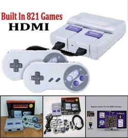 Mini Classic Console SNES HDMI-821 HD Built-In Super Nintendo GAMES