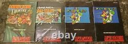 Mixed Super Nintendo SNES Instruction Manual & Box Lot 1 Game