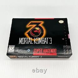 Mortal Combat 3 SNES Complete in Box CIB Super Nintendo Box Manuals Inserts