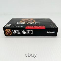 Mortal Combat 3 SNES Complete in Box CIB Super Nintendo Box Manuals Inserts
