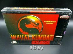 Mortal Kombat 1 SNES Super Nintendo Sealed NEW H-Seam US NTSC VGA Ready