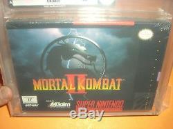 Mortal Kombat 2 II BRAND NEW Factory Sealed VGA 85 for SNES Super Nintendo
