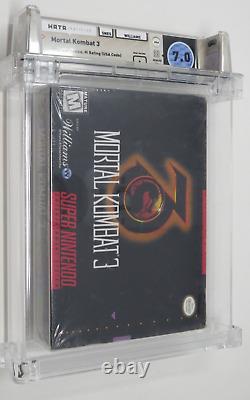 Mortal Kombat 3 Super Nintendo SNES Midway Factory Sealed Video Game Wata Graded