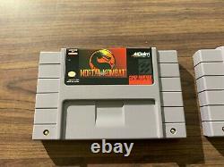 Mortal Kombat I+II+III, 1+2+3 (Super Nintendo, SNES) Authentic games + manuals