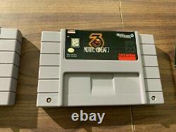 Mortal Kombat I+II+III, 1+2+3 (Super Nintendo, SNES) Authentic games + manuals