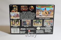 Mortal Kombat SNES Super Nintendo Complete CIB GREAT Condition! Rare