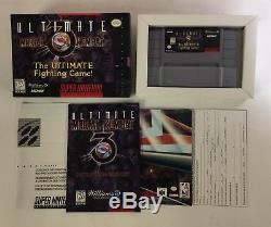 Mortal Kombat + Ultimate + 3 + II Super Lot Nintendo SNES CIB Complete NM