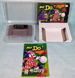 Mr. Do (Super Nintendo SNES, 1996) Authentic Complete with Box & Manual Tested