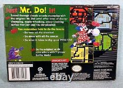 Mr. Do (Super Nintendo SNES, 1996) Authentic Complete with Box & Manual Tested