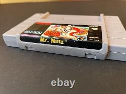 Mr. Nutz (Super Nintendo, SNES) Authentic with Box and Manual, Complete, CIB