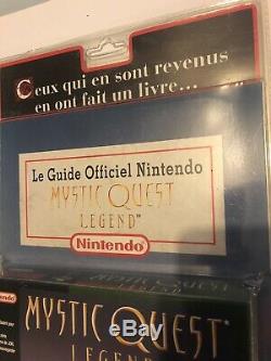 Mystic quest + guide Neuf Blister Rigide Super Nintendo Factory Sealed Snes