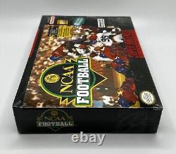 NCAA Football (Super Nintendo SNES 1994) New & Sealed Factory H-Seam US NTSC