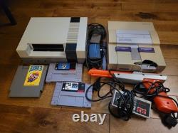NES And SNES Bundle Super Nintendo Entertainment System With Games New 72 Pin
