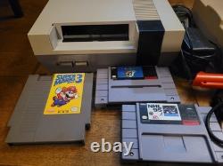 NES And SNES Bundle Super Nintendo Entertainment System With Games New 72 Pin