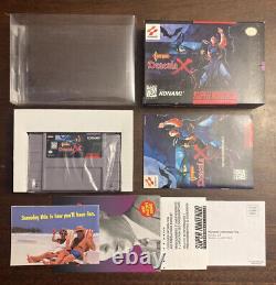 NEW OPEN BOX Castlevania Dracula X Super Nintendo SNES Complete & Authentic