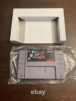 NEW OPEN BOX Castlevania Dracula X Super Nintendo SNES Complete & Authentic