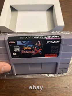 NEW OPEN BOX Castlevania Dracula X Super Nintendo SNES Complete & Authentic
