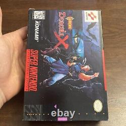 NEW OPEN BOX Castlevania Dracula X Super Nintendo SNES Complete & Authentic