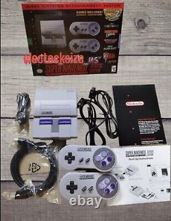 NEW SNES Super Nintendo Mini Entertainment System, 21 Games + 2 Controllers