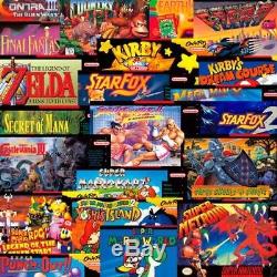 #NEW Super Nintendo Entertainment System SNES 21games