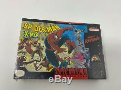 NEW Super Nintendo SNES Spider-Man X-Men Arcade's Revenge Sealed A4