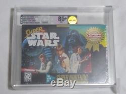 NEW Super Star Wars Super Nintendo Game VGA 85+ NM+ GOLD Graded SNES starwars