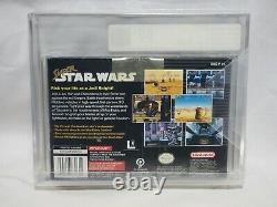 NEW Super Star Wars Super Nintendo Game VGA 90+ NM+/MT GOLD Graded SNES starwars