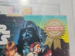NEW Super Star Wars Super Nintendo Game VGA 90+ NM+/MT GOLD Graded SNES starwars