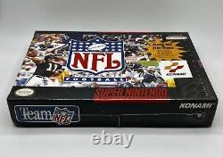 NFL Football (Super Nintendo SNES 1993) Brand New & Sealed Konami H-Seam RARE
