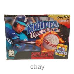 NIB Ken Griffey Jr.'s Winning Run SNES 1996 Super Nintendo Rare FACTORY SEALED