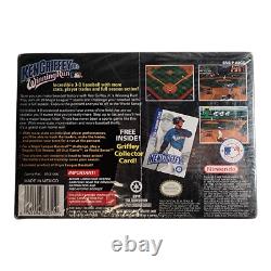 NIB Ken Griffey Jr.'s Winning Run SNES 1996 Super Nintendo Rare FACTORY SEALED