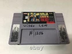 NINJA GAIDEN TRILOGY (SUPER NINTENDO, SNES) With BOX & MANUAL AUTHENTIC TESTED
