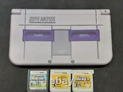 New Nintendo 3DS XL SNES Super Nintendo 4GB Handheld Console withGames