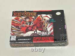 New! Secret of Evermore (Super Nintendo SNES) Factory Sealed