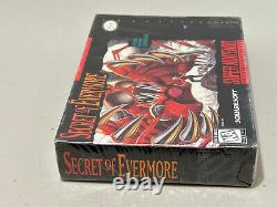 New! Secret of Evermore (Super Nintendo SNES) Factory Sealed