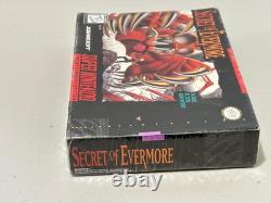 New! Secret of Evermore (Super Nintendo SNES) Factory Sealed