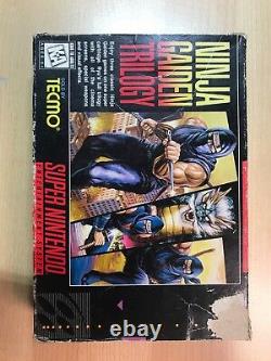 Ninja Gaiden Trilogy SNES Complete CIB Super Nintendo Game