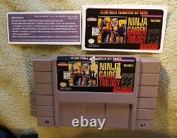 Ninja Gaiden Trilogy Snes Super Nintendo Authentic. Comes with replacement label
