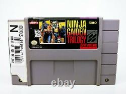 Ninja Gaiden Trilogy (Super Nintendo, SNES) - Authentic Game Cartridge Tested