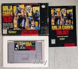 Ninja Gaiden Trilogy (Super Nintendo SNES) Complete with Manual