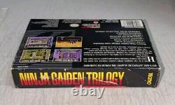 Ninja Gaiden Trilogy (Super Nintendo SNES) Complete with Manual