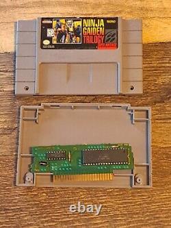 Ninja Gaiden Trilogy (Super Nintendo SNES) Tested Authentic