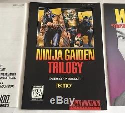 Ninja Gaiden Trilogy (Super Nintendo) Snes CIB 100% Complete Nr Mint Rare