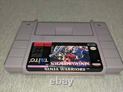Ninja Warriors Super Nintendo SNES Authentic Authentic and Nr-Mint! RARE