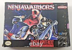 Ninja Warriors Super Nintendo SNES Authentic CIB Rare Read Notes Box Condition